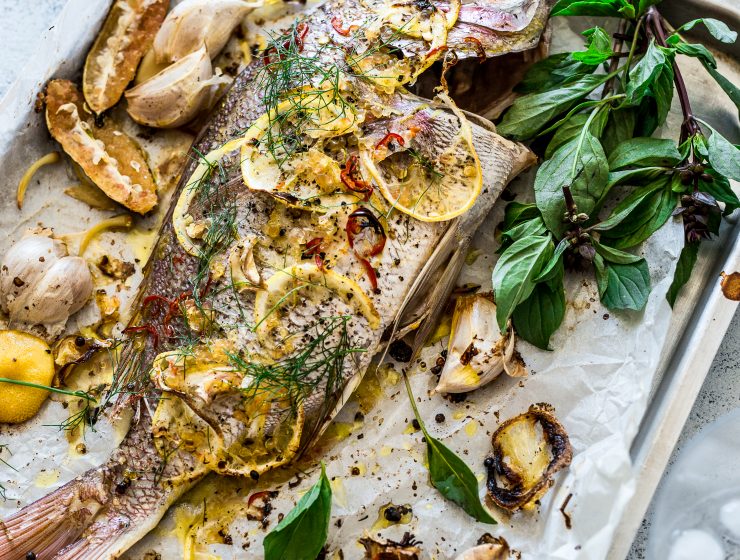 baked snapper with lemon, garlic and chilli buying a whole fish