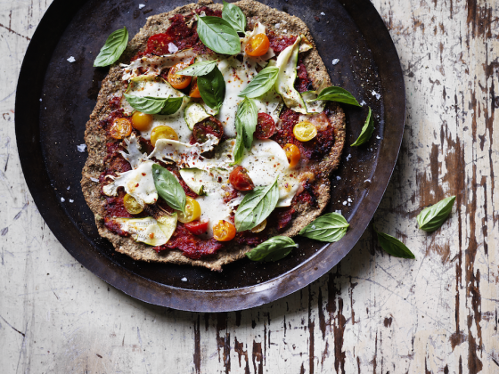 The SuperFoods Kitchen - Chia Fibre Protein Pizza by Sarah Apthorpe, NSW