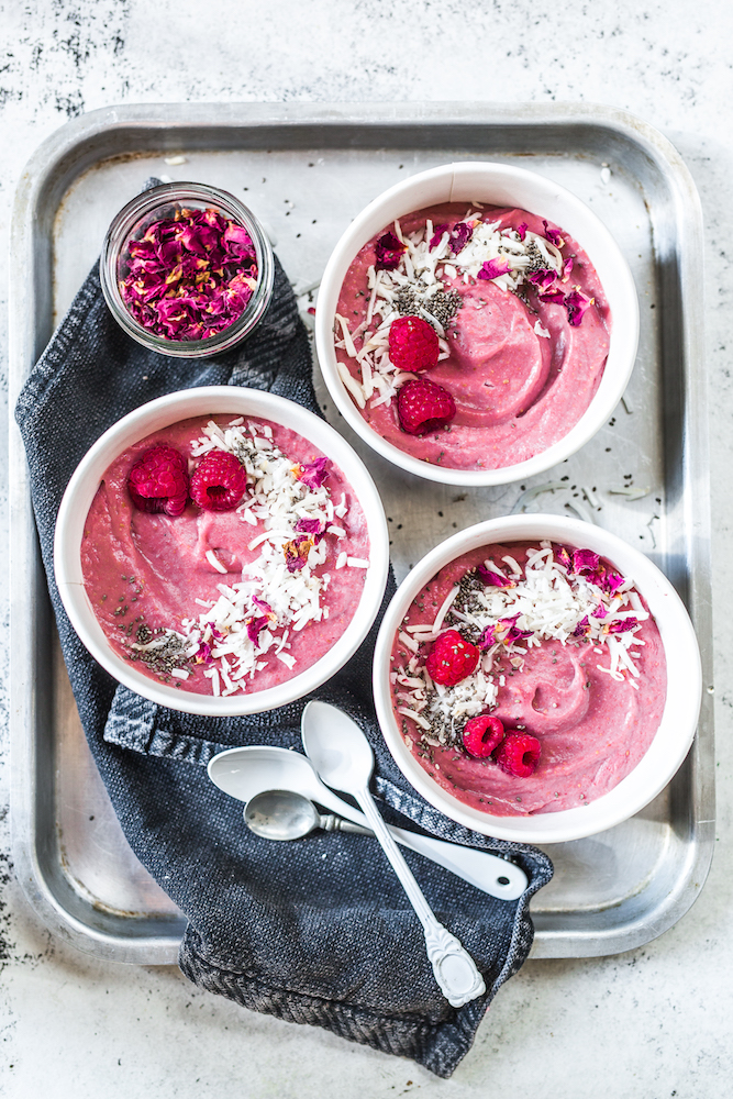 Whipped Raspberry Bowls