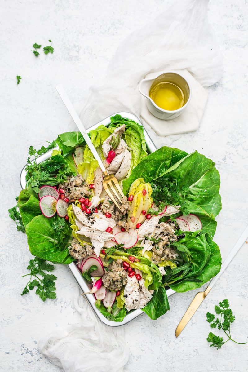 Leftover Turkey + Stuffing Salad - The Fit Foodie
